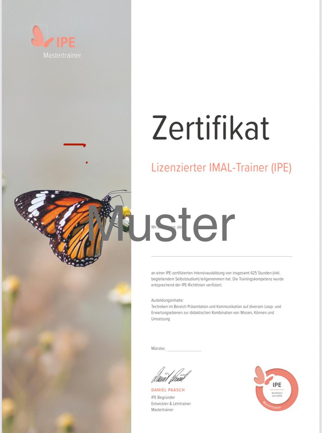 IPE Master-Ausbildung — Eindruck aus der Ausbildung