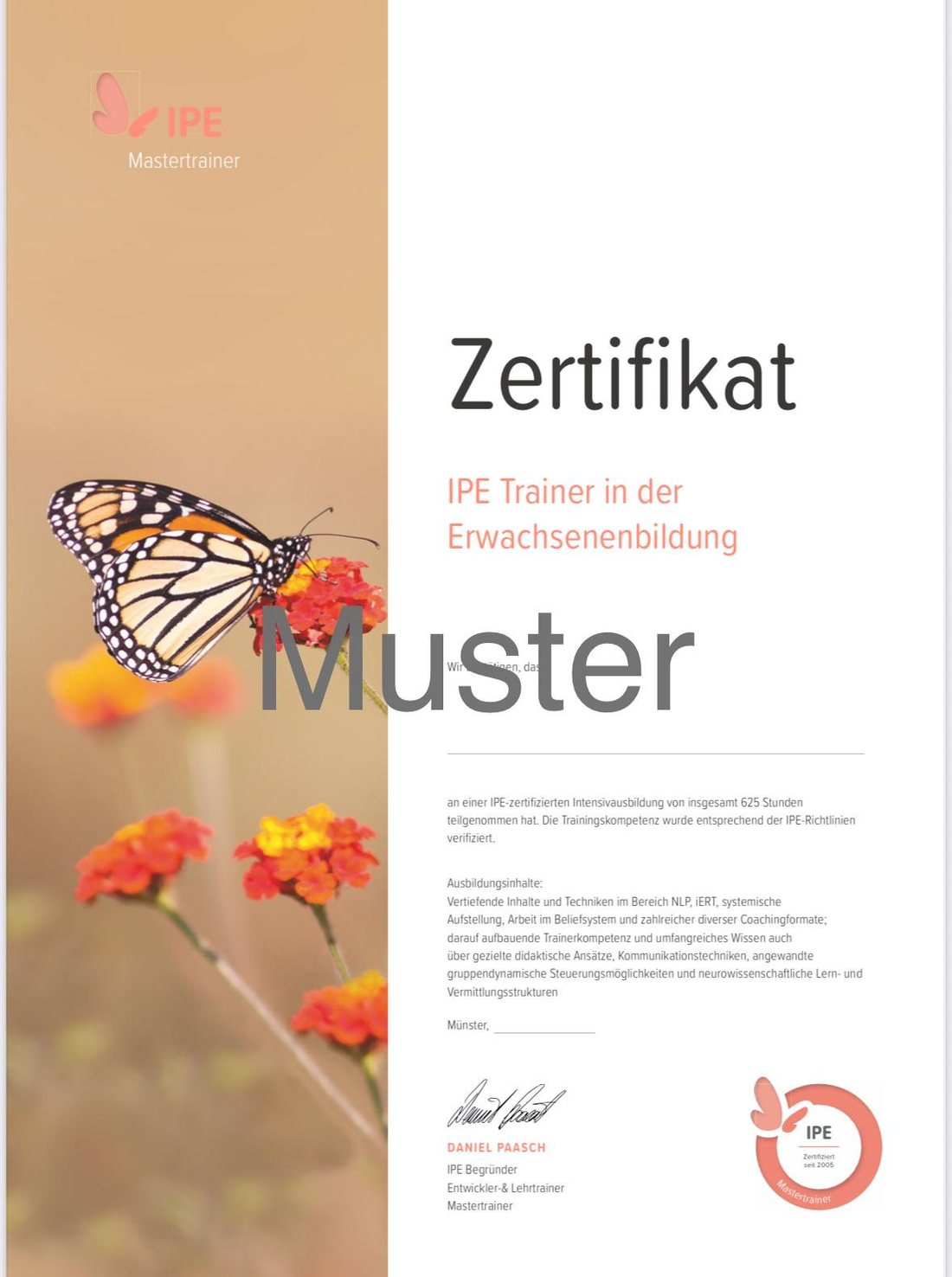 IPE Master-Ausbildung — Eindruck aus der Ausbildung